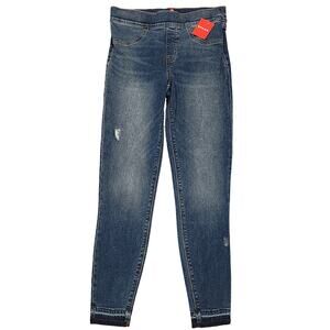 NWT Spanx Distressed Skinny Jeans Womens Petite Small‎ 28x26 Raw Hem